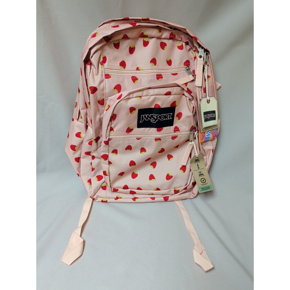 Jansport Strawberry Big Student 17" Backpack - NWT